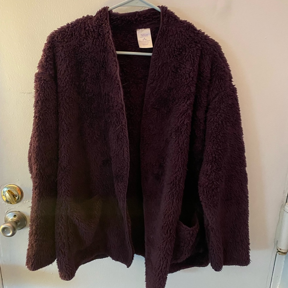 Secret treasures sleepwear top fuzzy purple size medium women’s